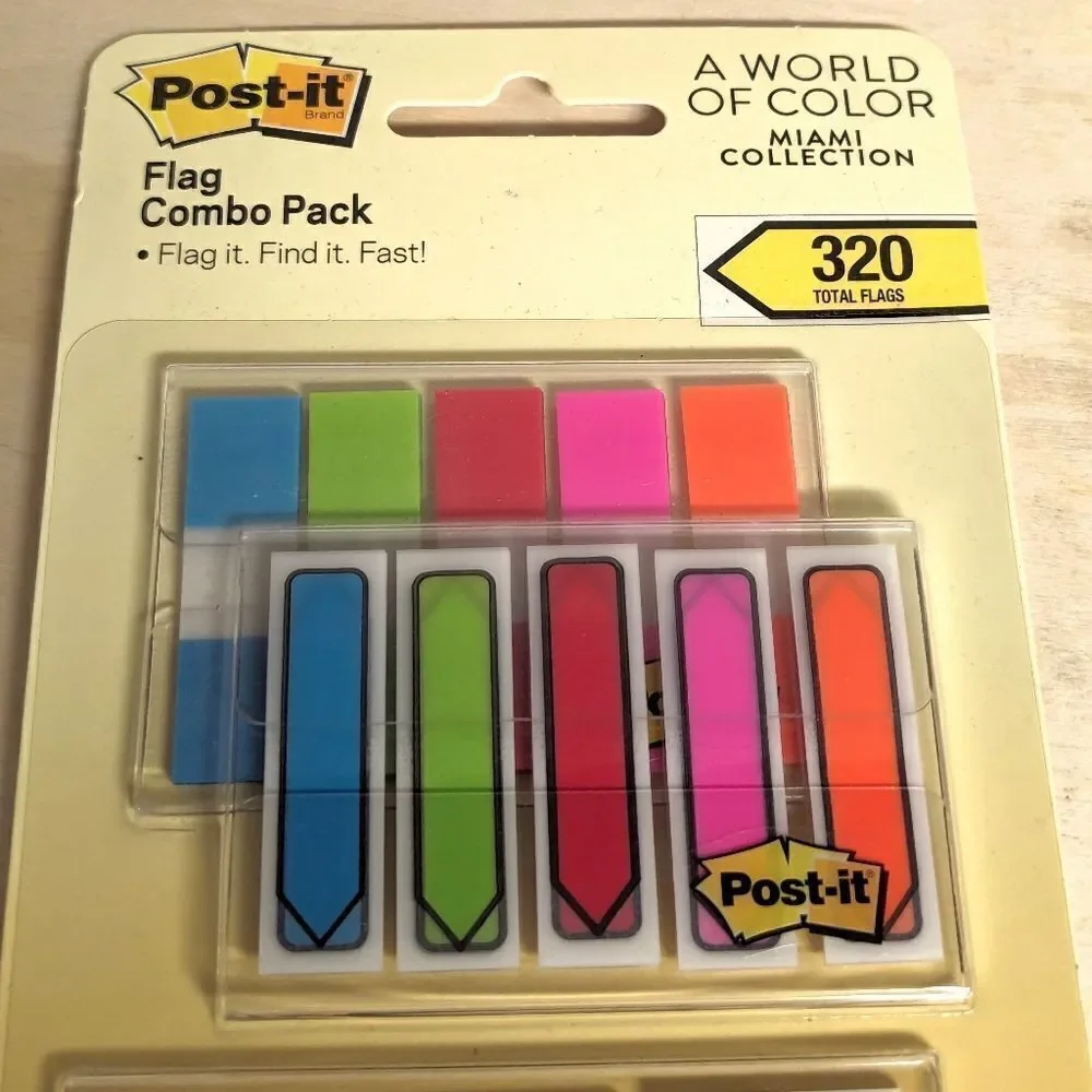 Post It Miami Collection Flag Combo Pack 320 ct